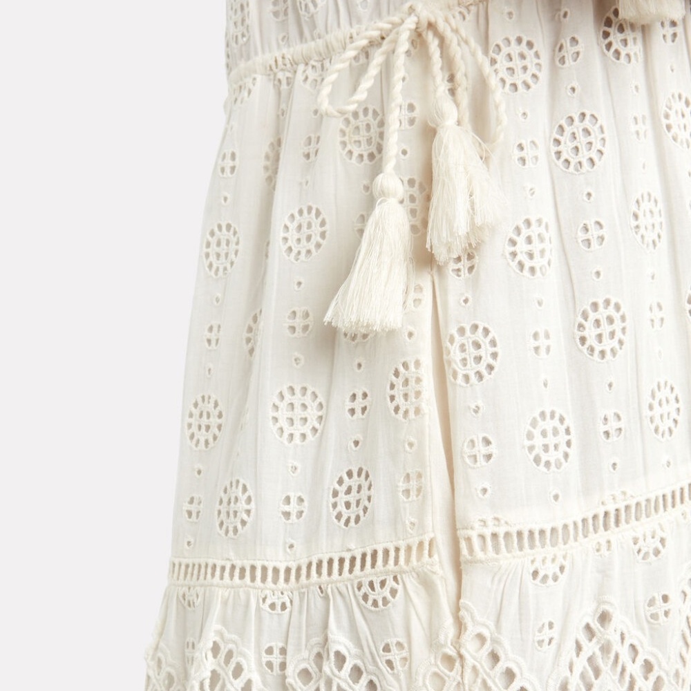 Ulla Johnson Gianna eyelet midi dress with tie waist. Excellent condition. Sz 4 - Picture 8 of 14